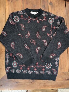 Panhandle Slim Ladies Oversized Paisley Sweater